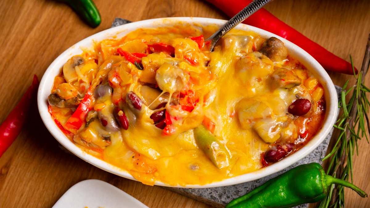 Überbackene Fajita